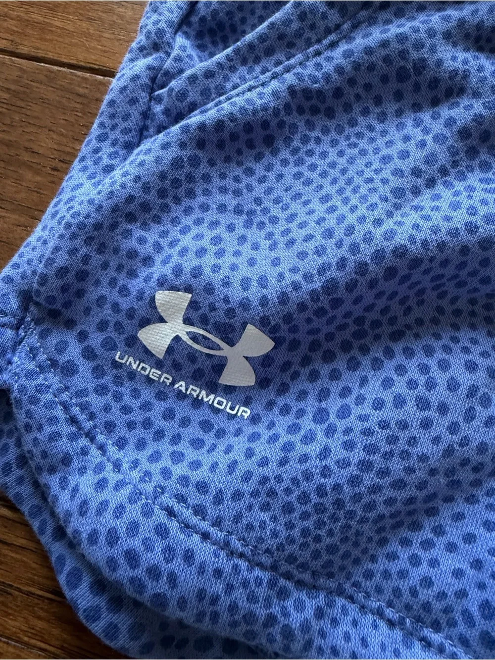 Under Armour Youth Large Light Blue speckled Athletic Shorts